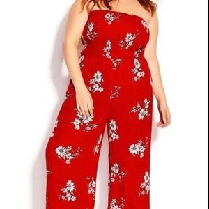 City Chic Strapless Jumsuit size 16